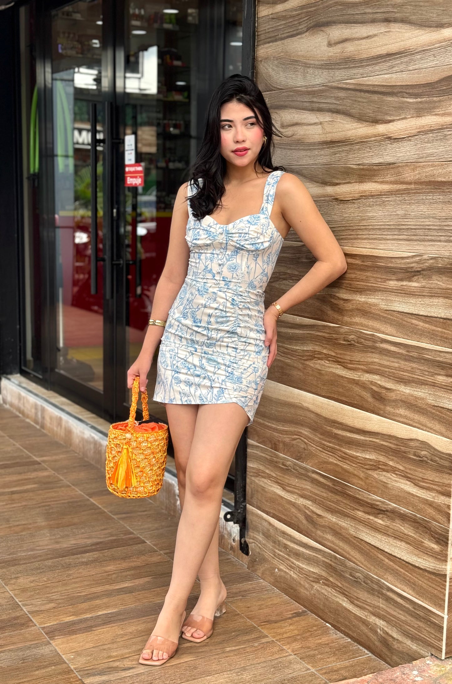 VESTIDO FRUNCIDO FLORAL