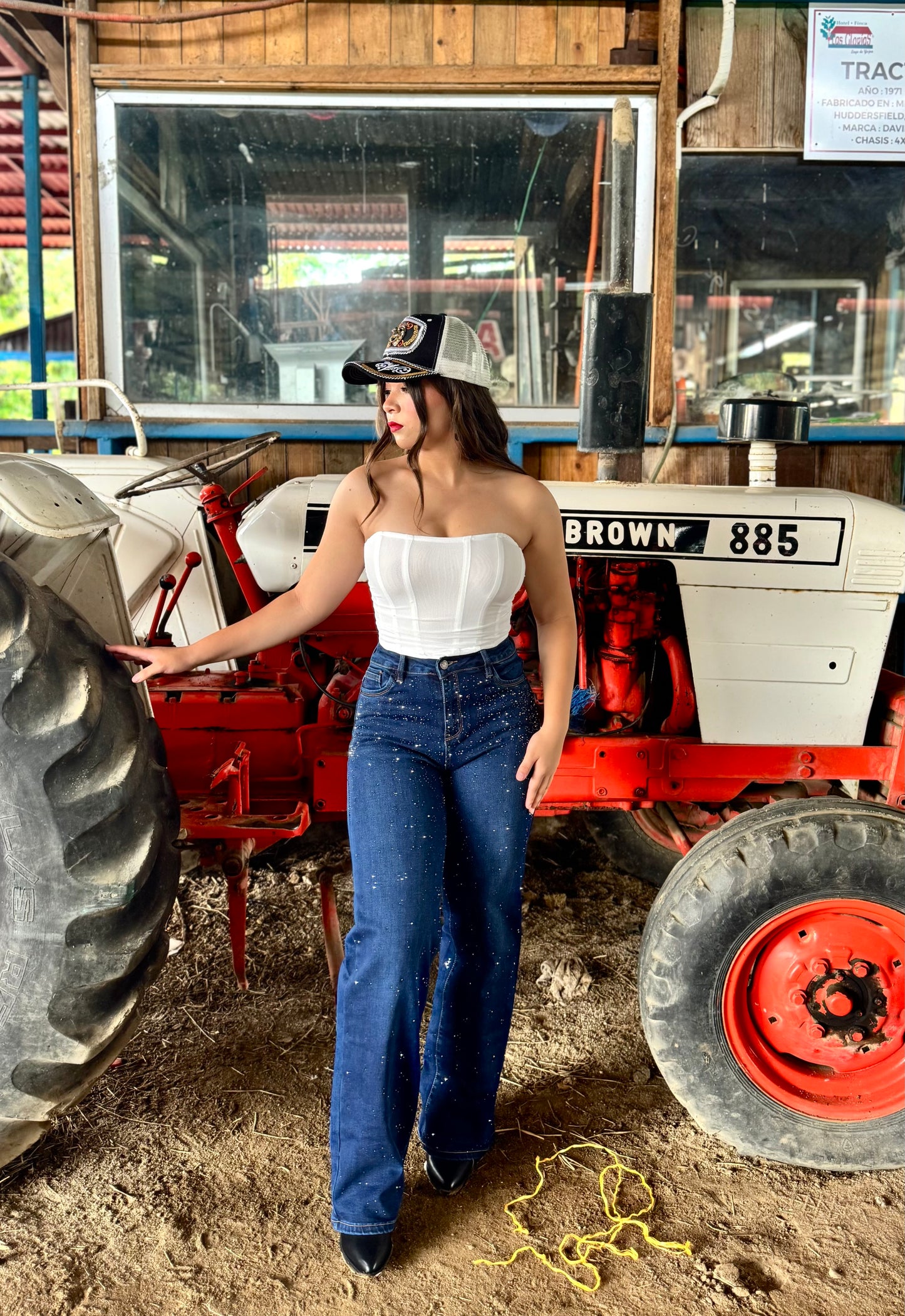JEANS WIDE LEG BRILLO