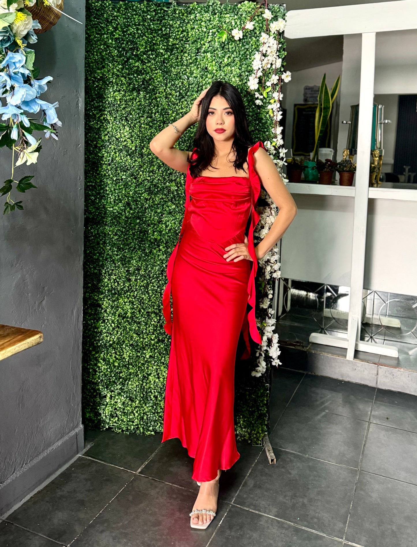 VESTIDO SEDA TIRAS