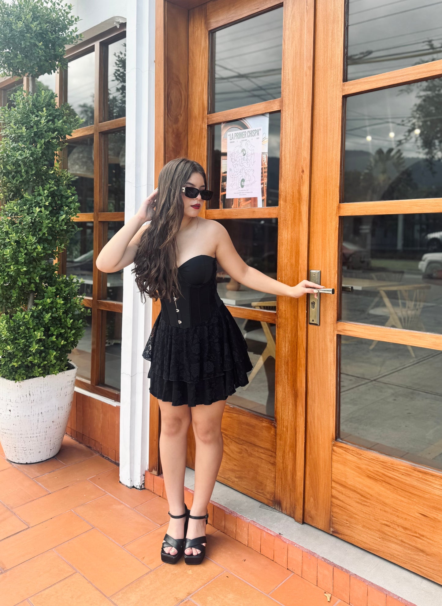 CORSET BLACK DRESS