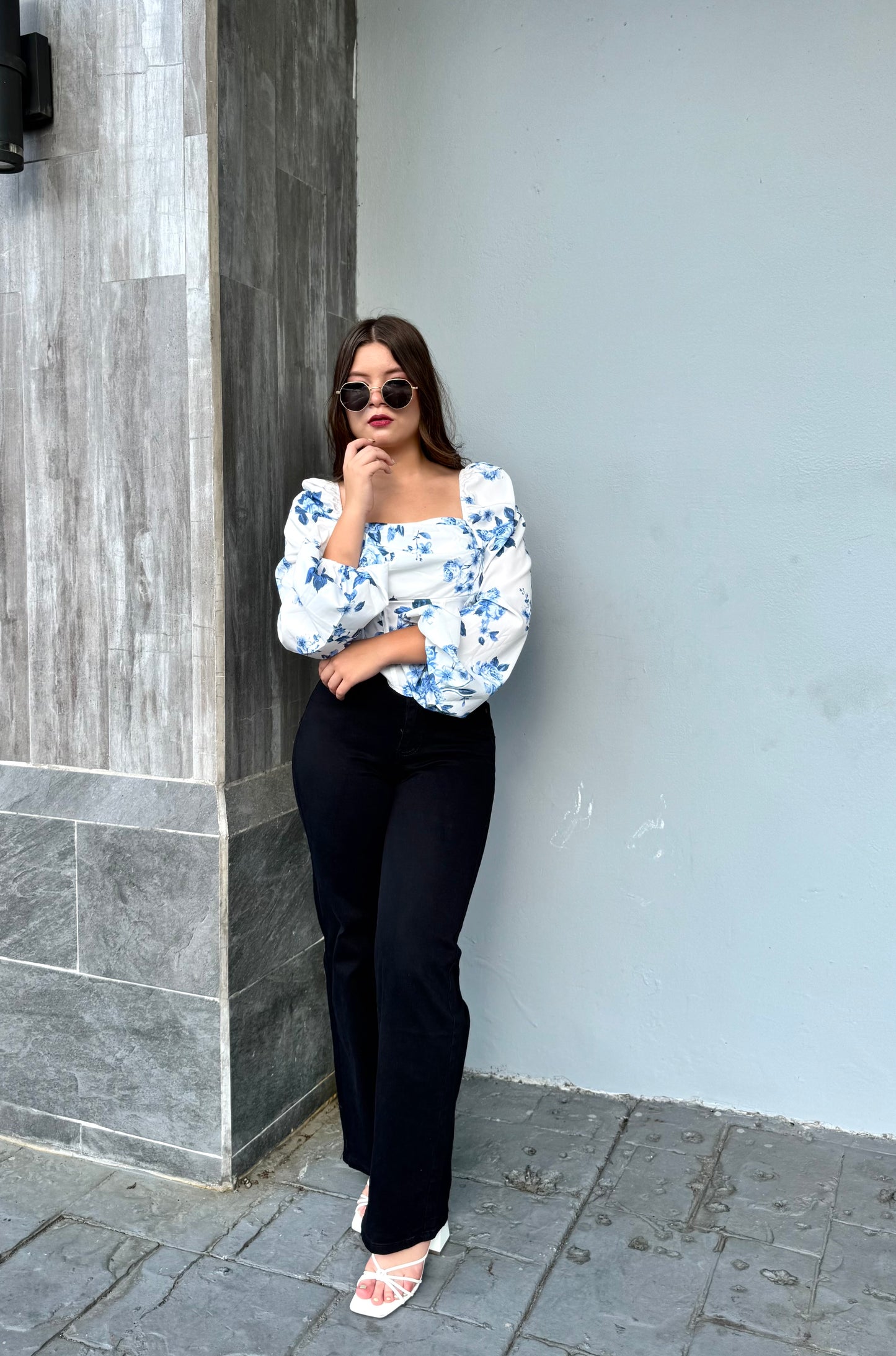 BLUSA FLORAL MLARGA
