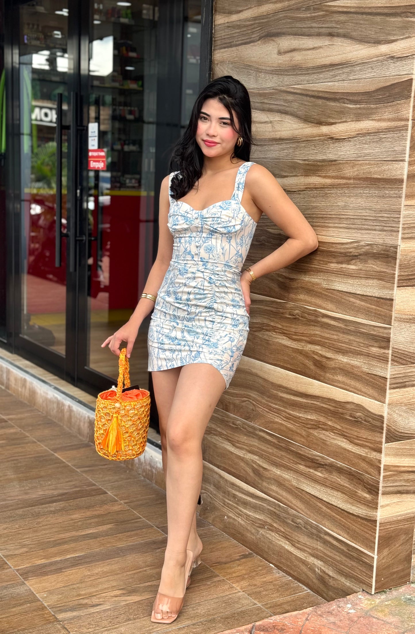 VESTIDO FRUNCIDO FLORAL
