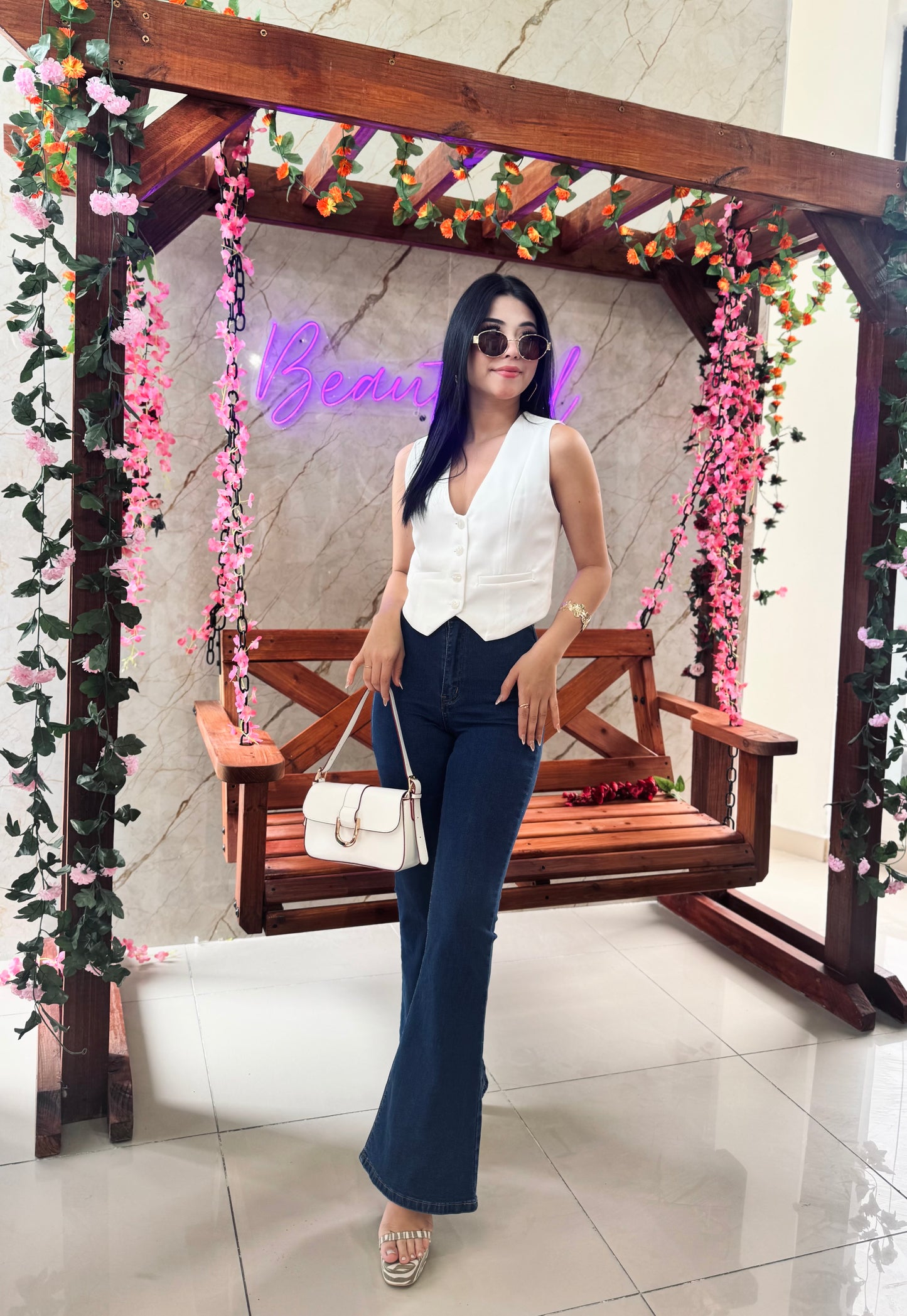 TOP BLAZER CHALECO