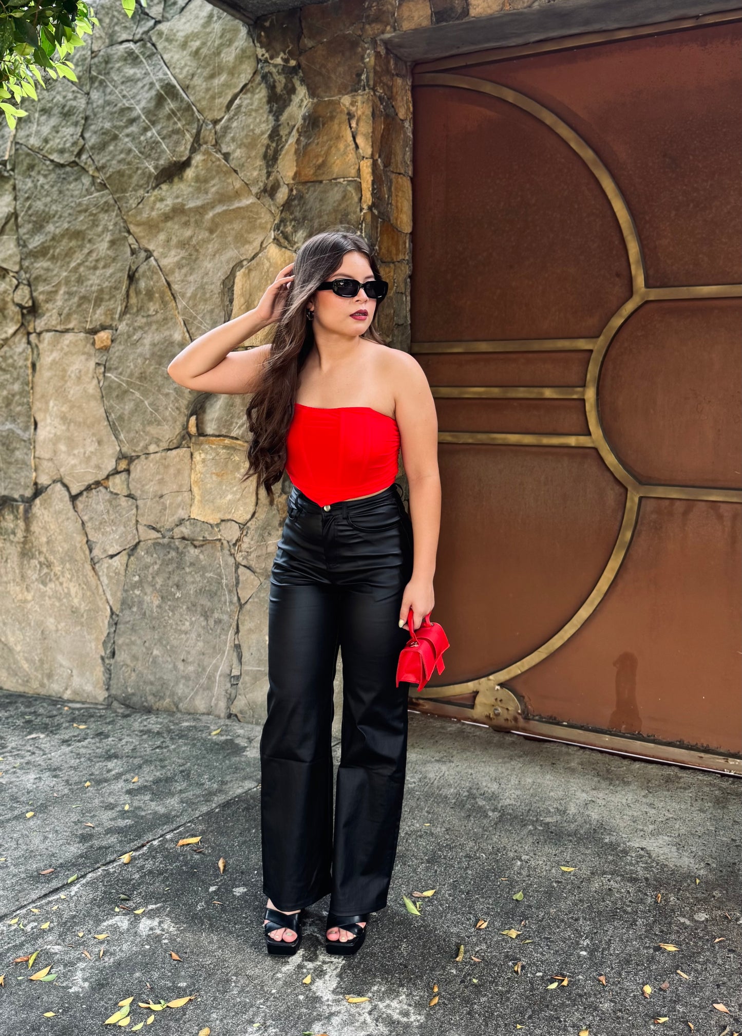 WIDE LEG CUERO