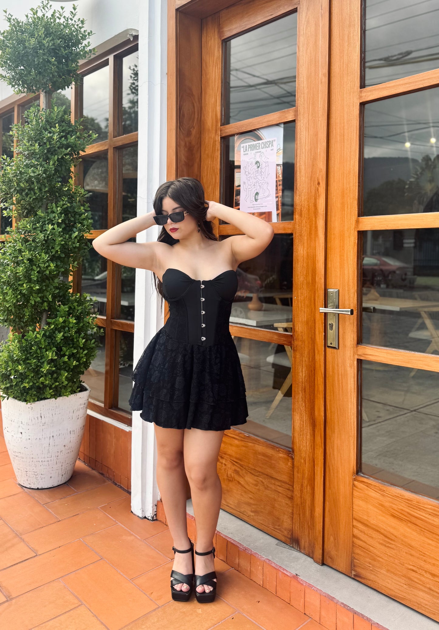 CORSET BLACK DRESS