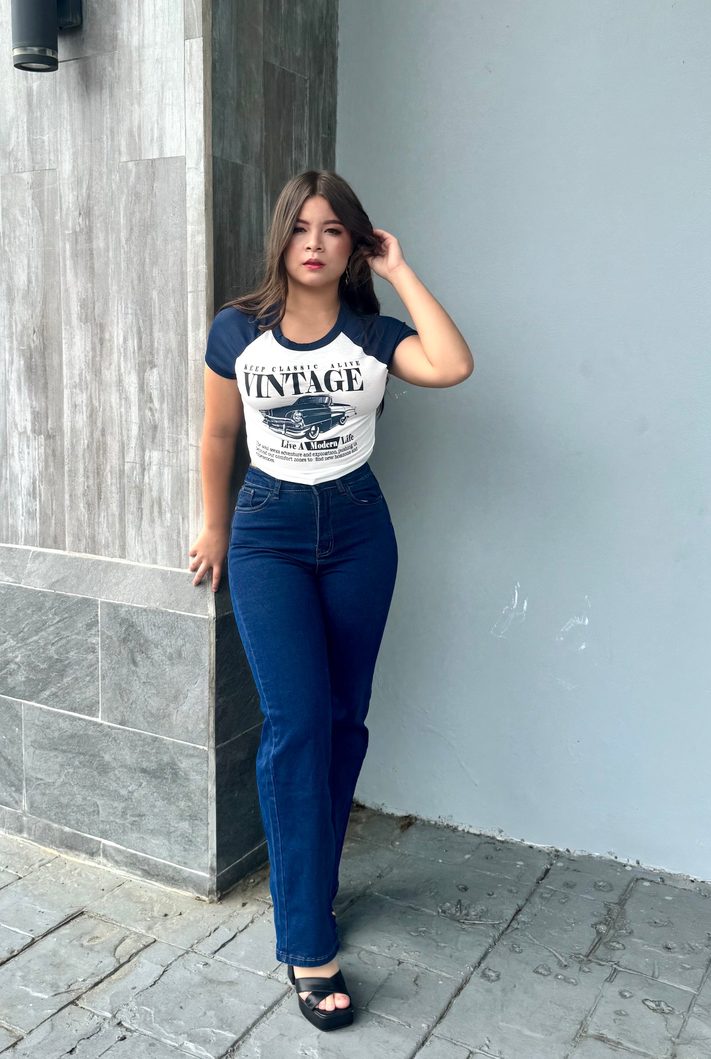MOM JEANS PIERNA ANCHA