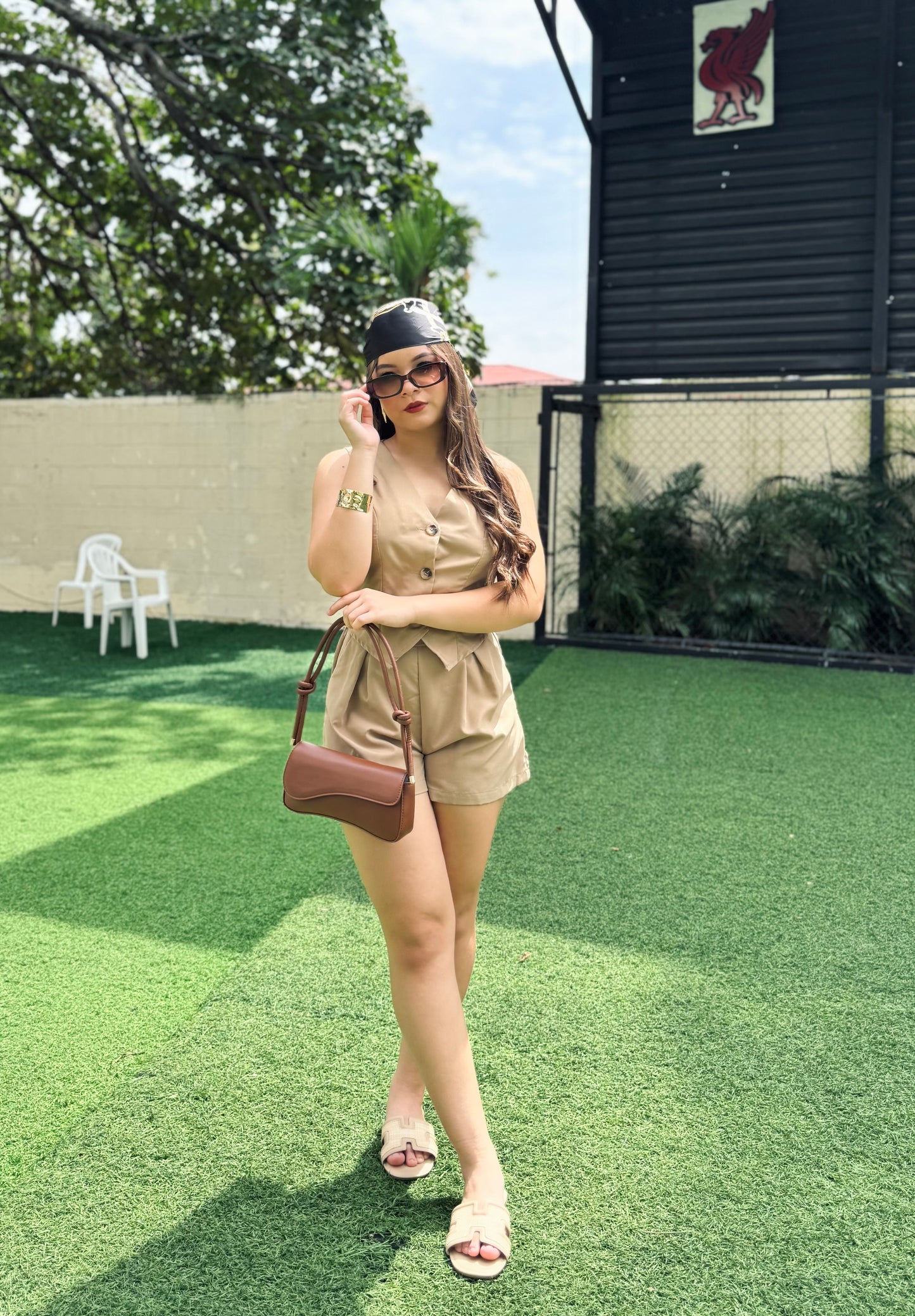 CONJUNTO CAQUI VERANO