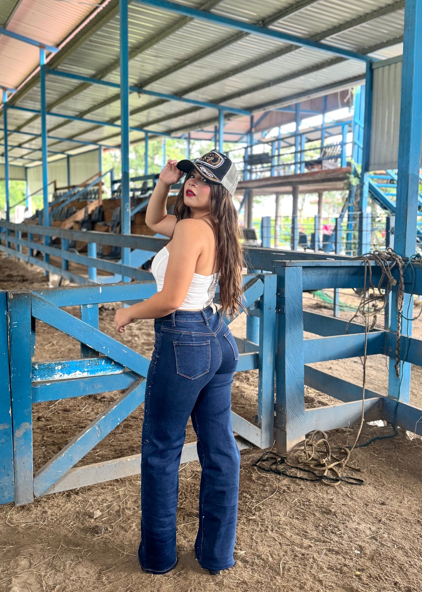 JEANS WIDE LEG BRILLO