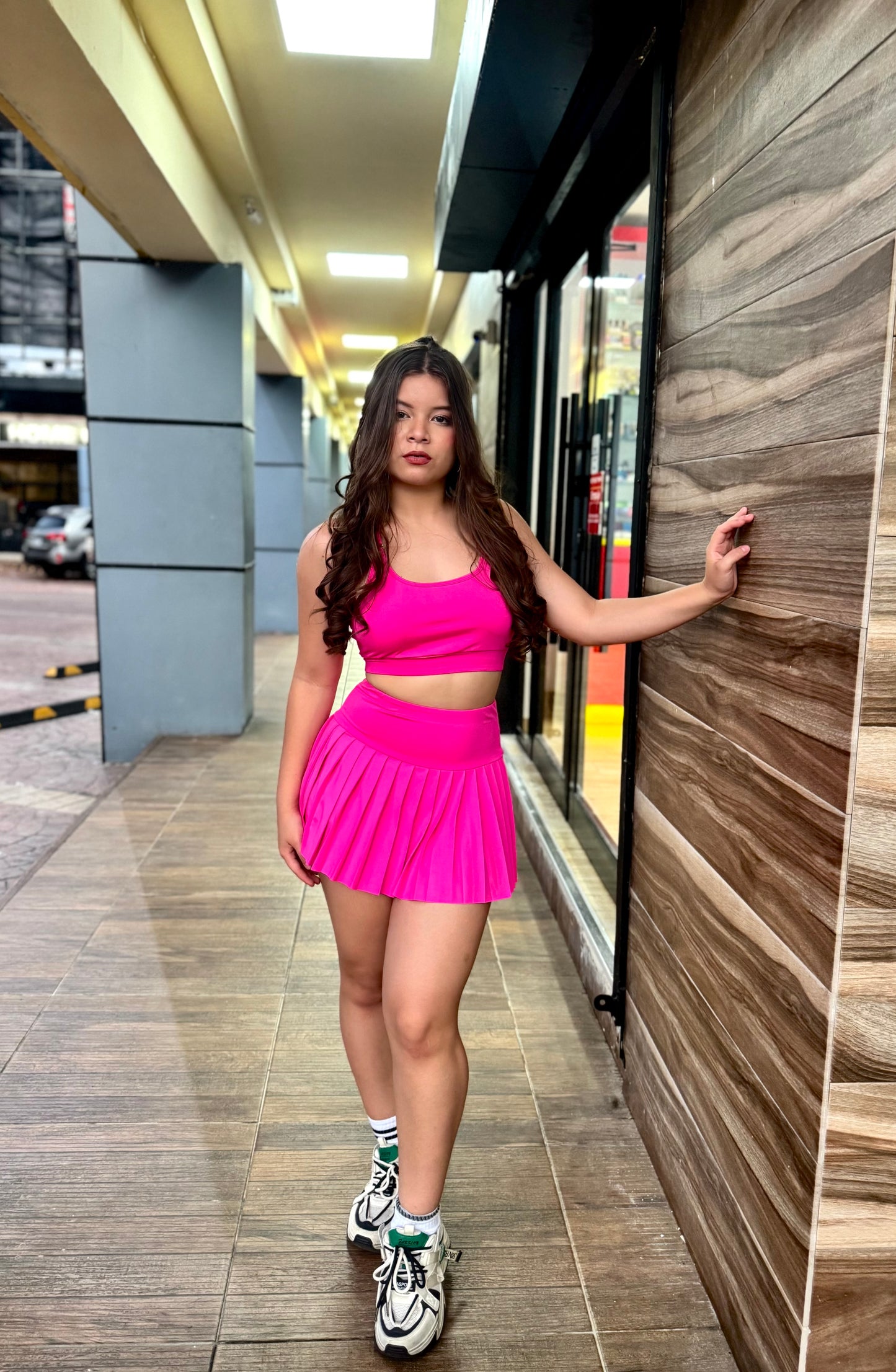 CONJUNTO FALDA PLISADA DEPORTIVO