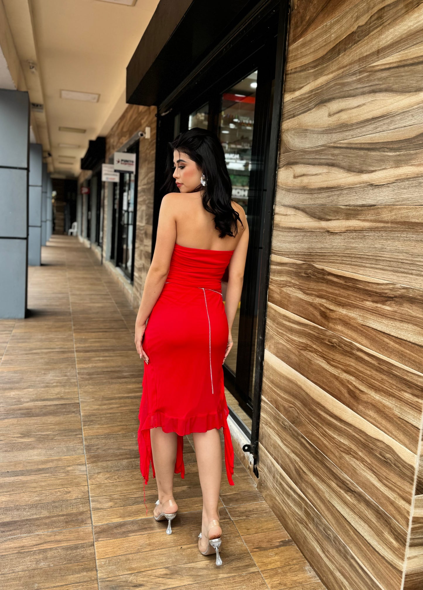 VESTIDO TIRAS ESTRAPLE