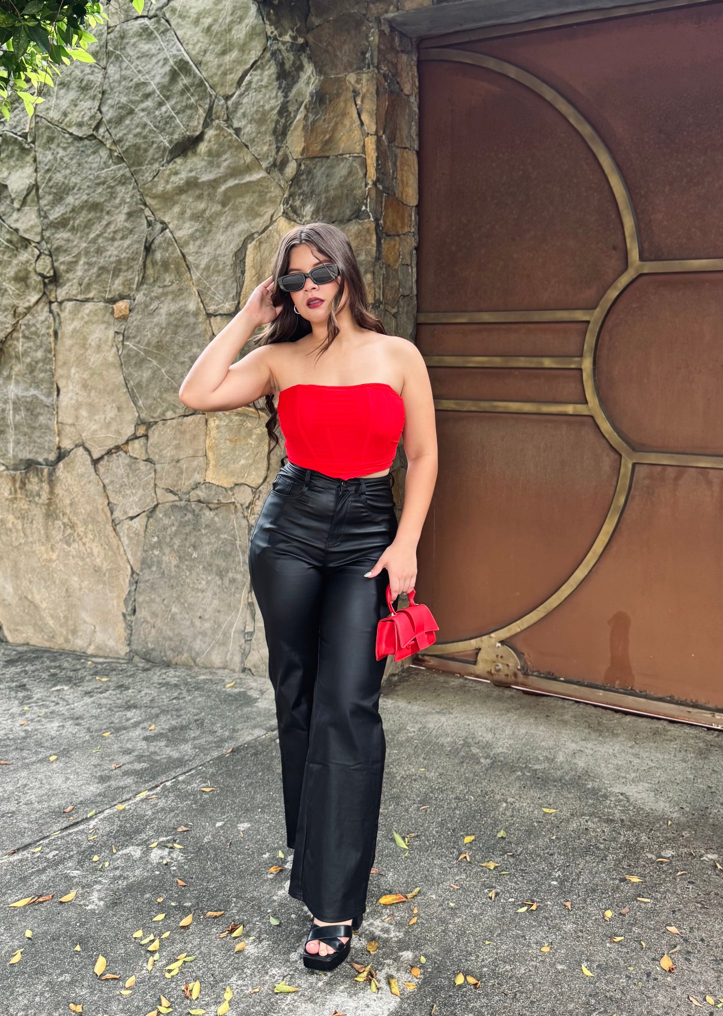 WIDE LEG CUERO