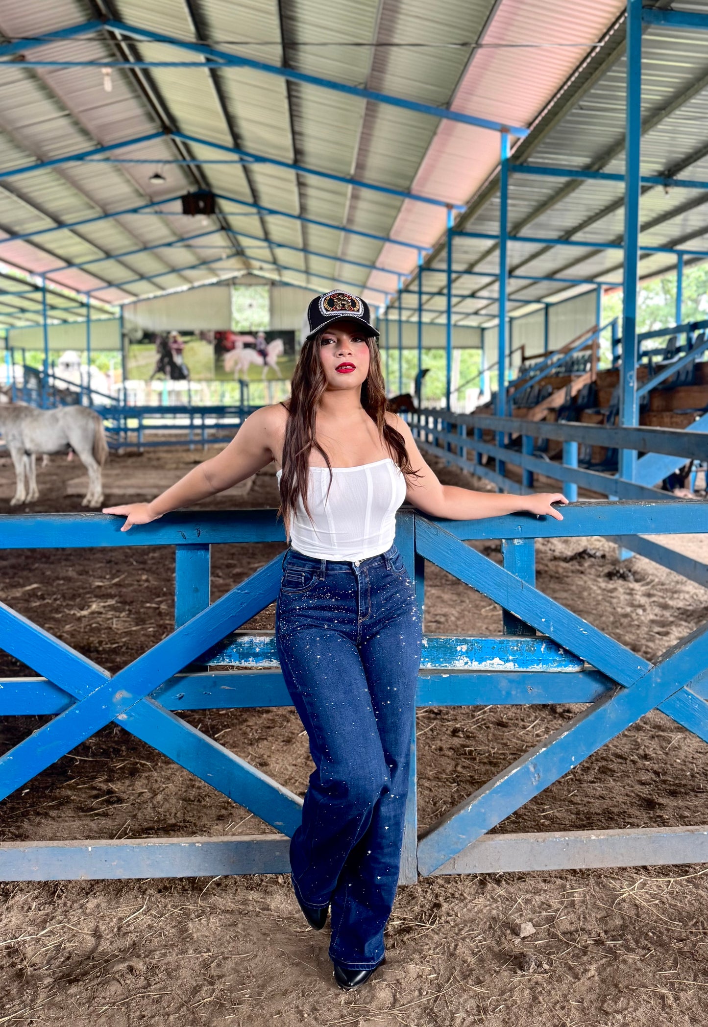 JEANS WIDE LEG BRILLO