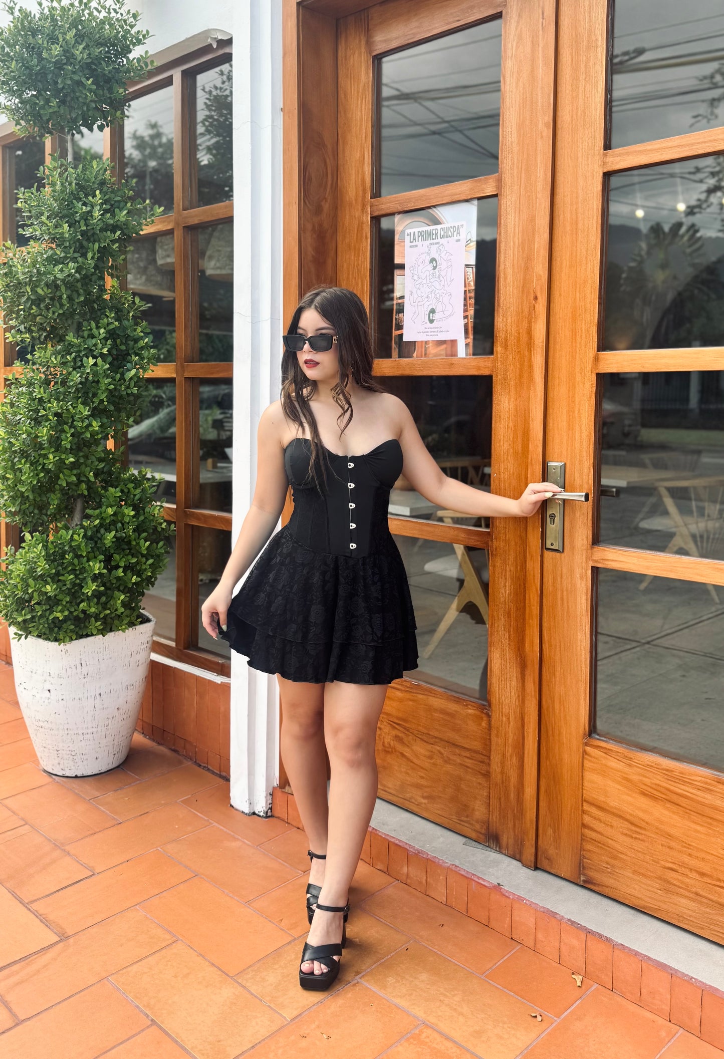 CORSET BLACK DRESS