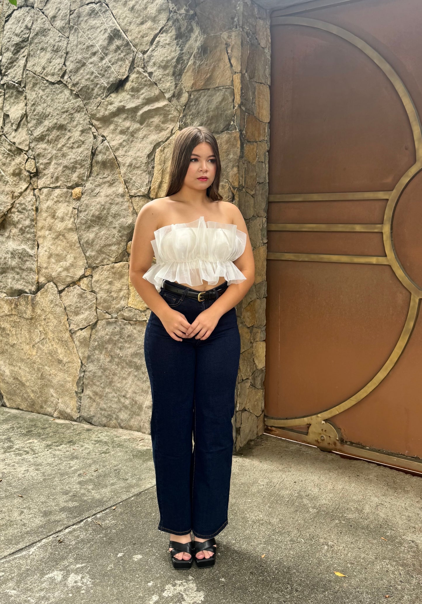 MOM JEANS AZUL OSCURO