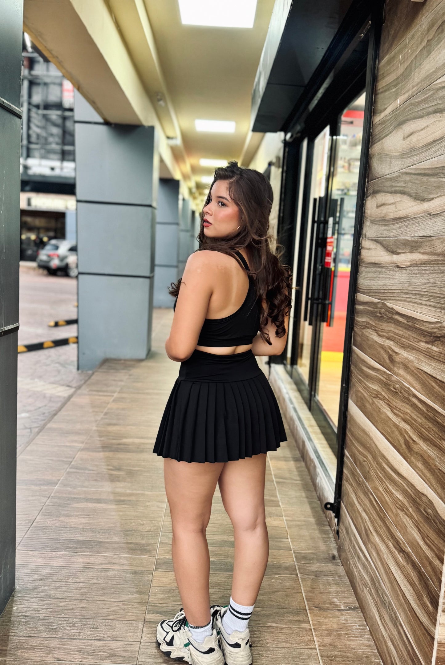 CONJUNTO FALDA SHORT PLISADA DEPORTIVO