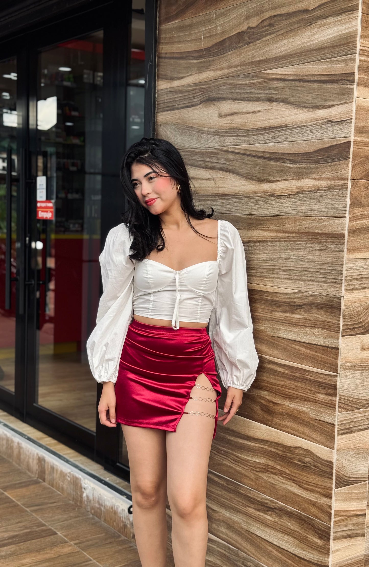 FALDA SATIN CADENA