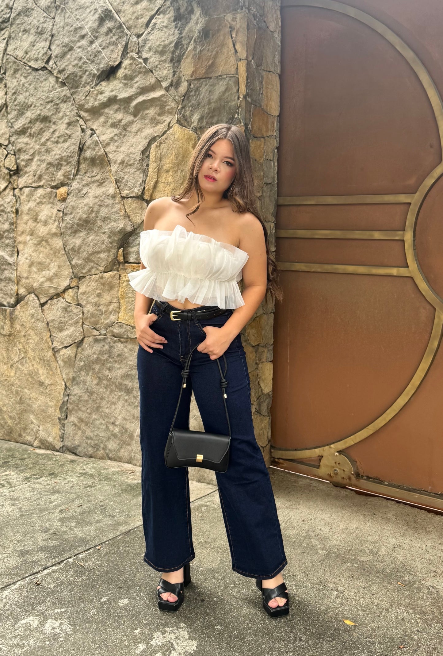 MOM JEANS AZUL OSCURO