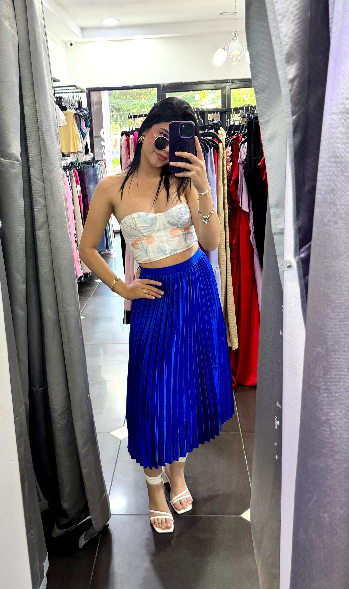 FALDA PLISADA ELEGANTE