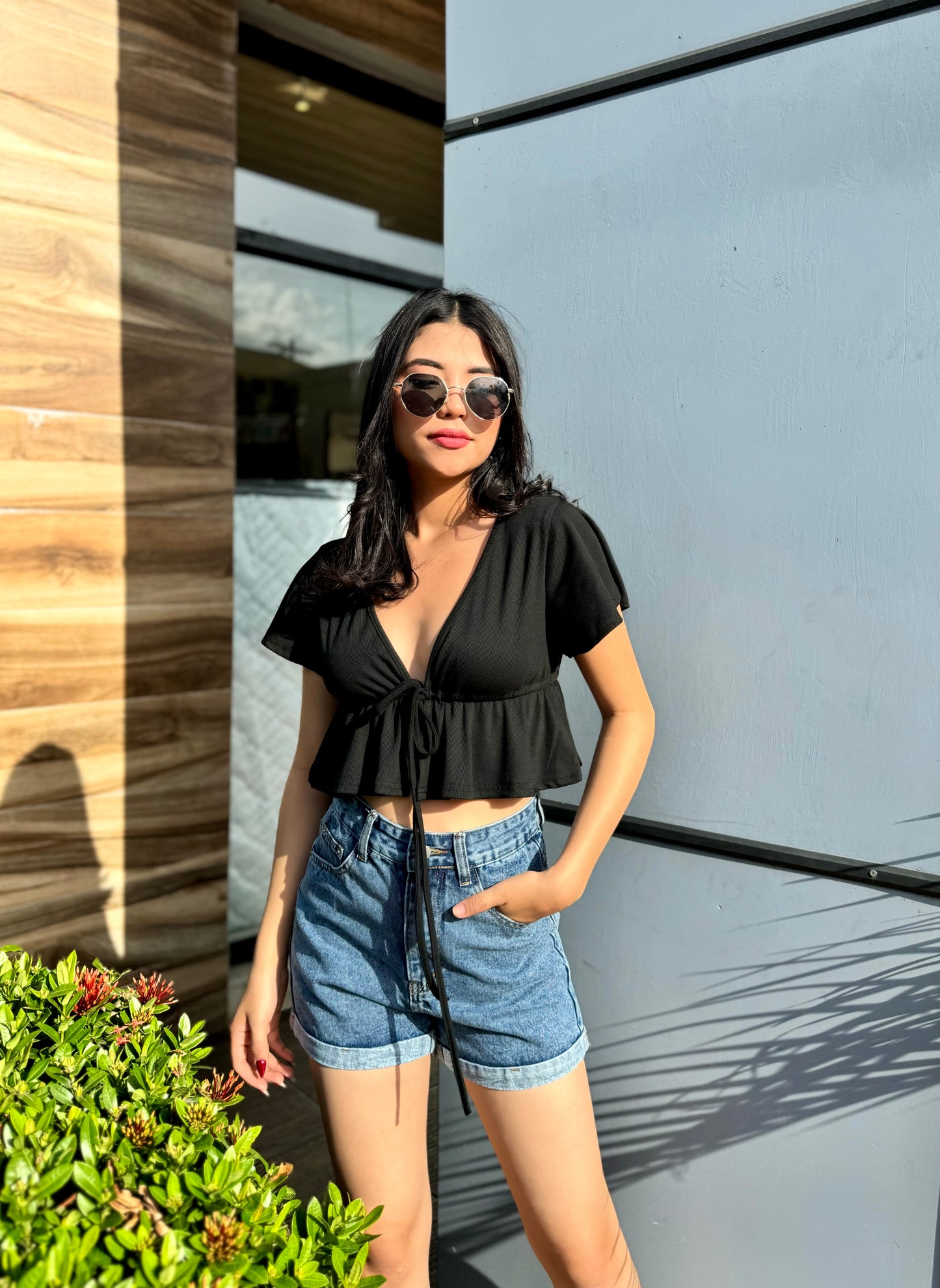 TOP ESTILO MARIPOSA