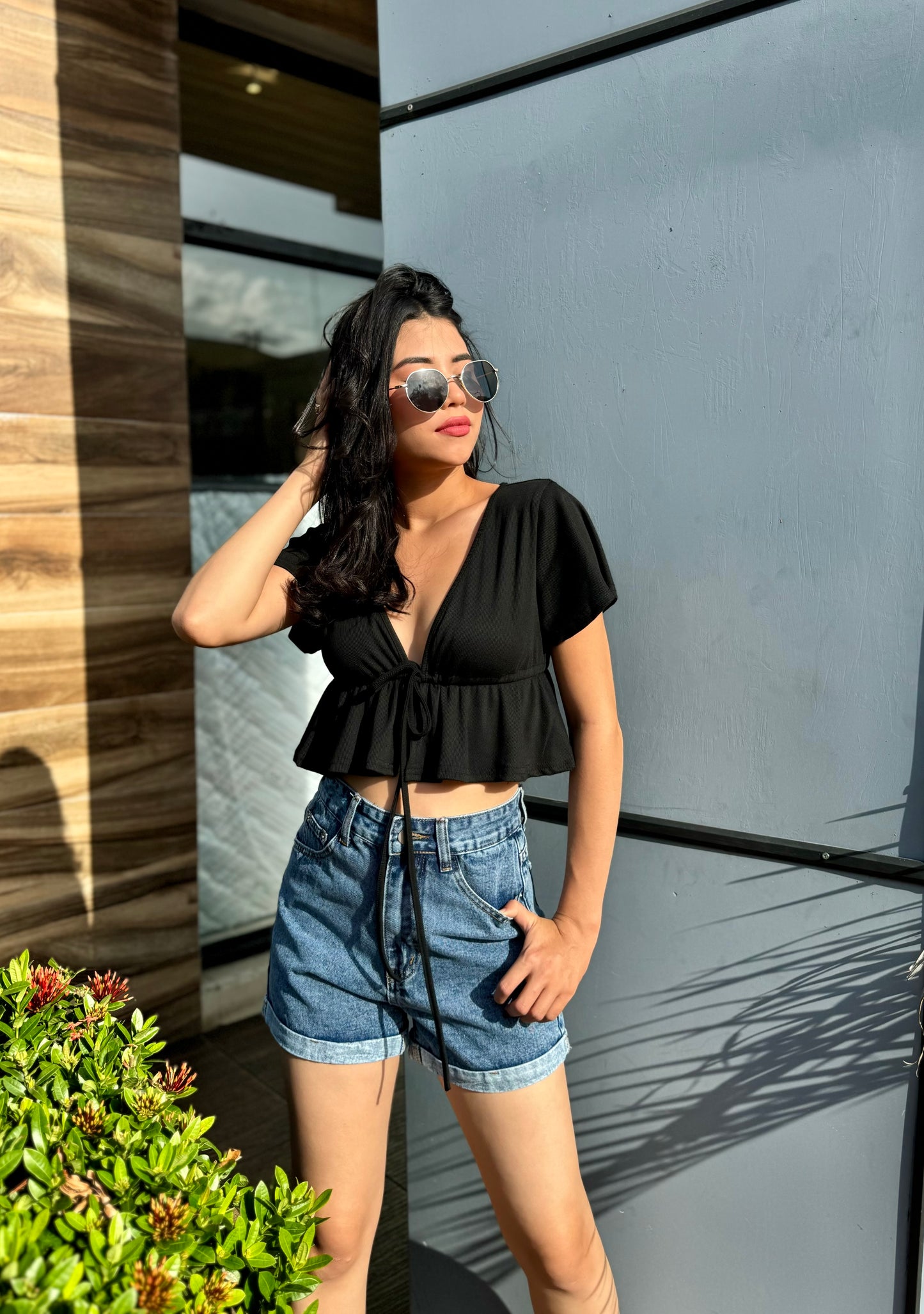 TOP ESTILO MARIPOSA
