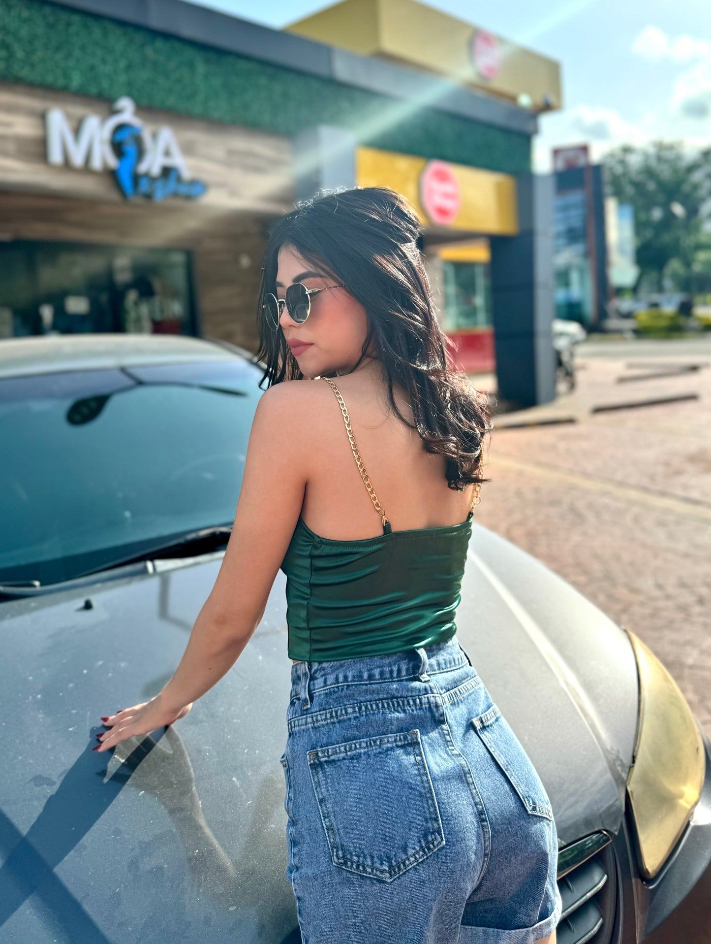 TOP ESTILO CORSÉ CADENA