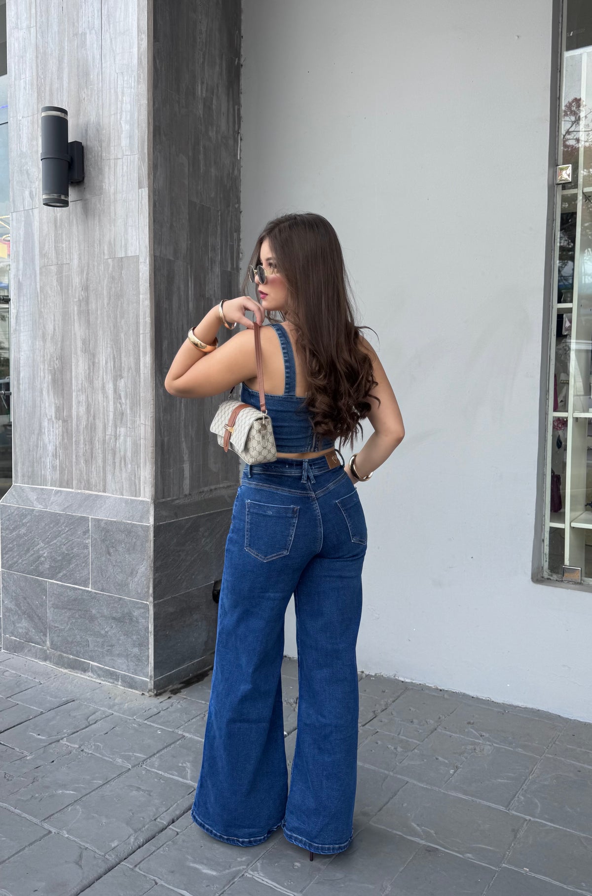 TOP DENIM CREMALLERA
