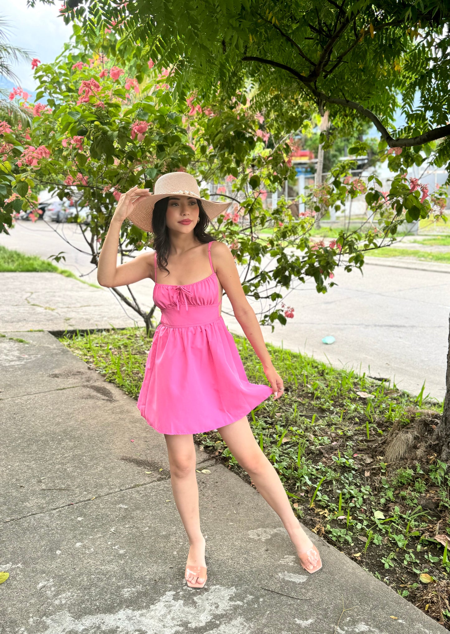 VESTIDO LAZO ATRAS SM