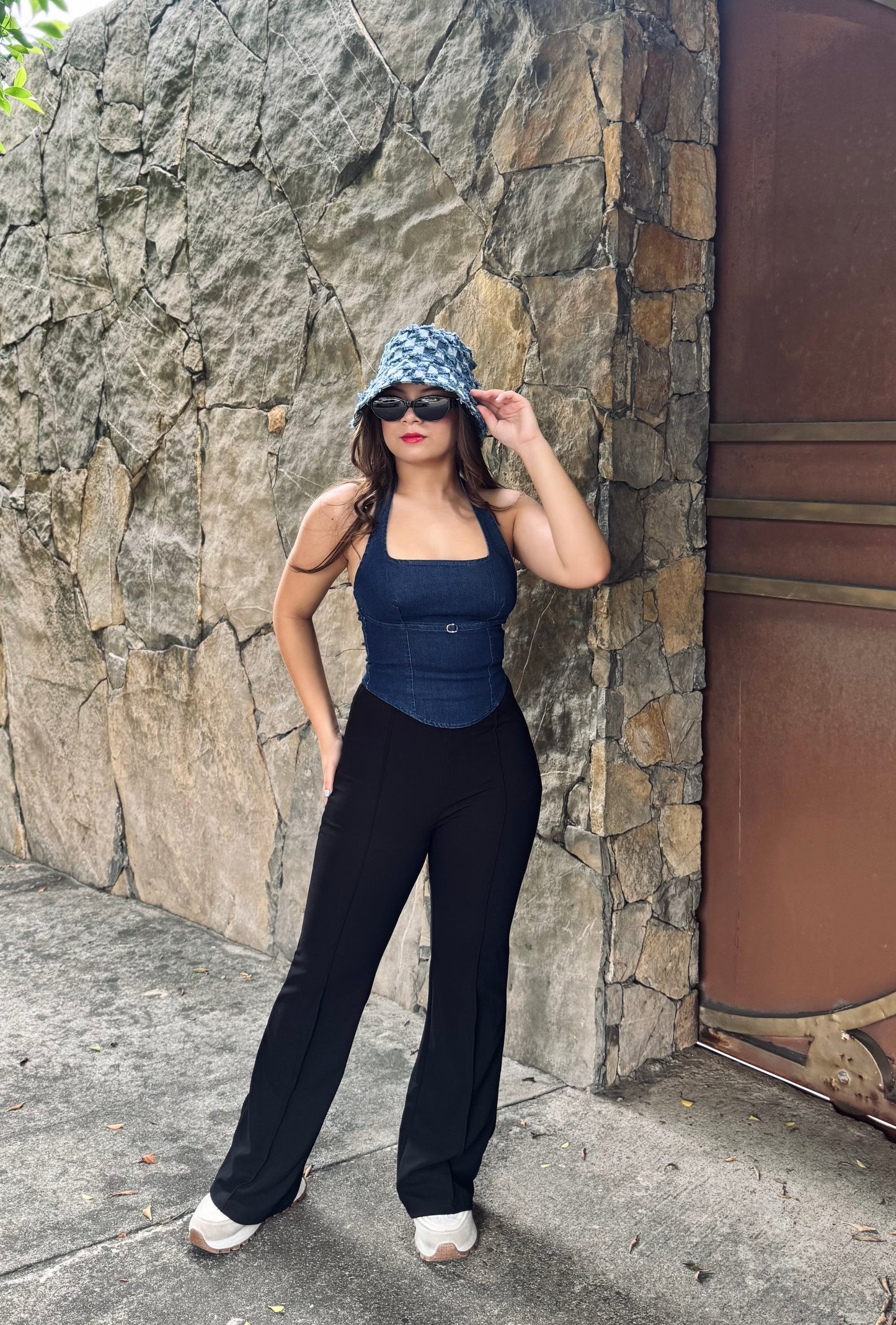 TOP JEANS ZIPPER