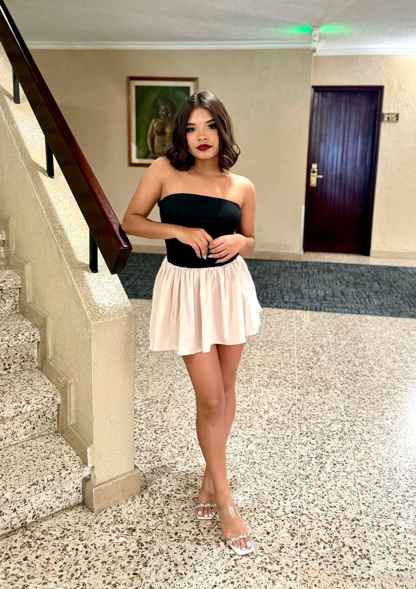 VESTIDO BICOLOR ESTRAP