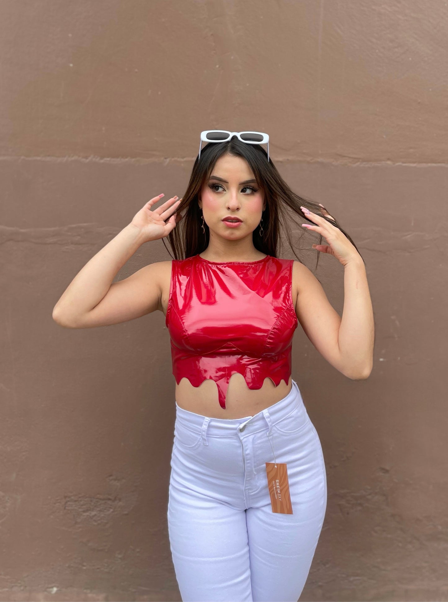 TOP ESTILO CUERO GOTA