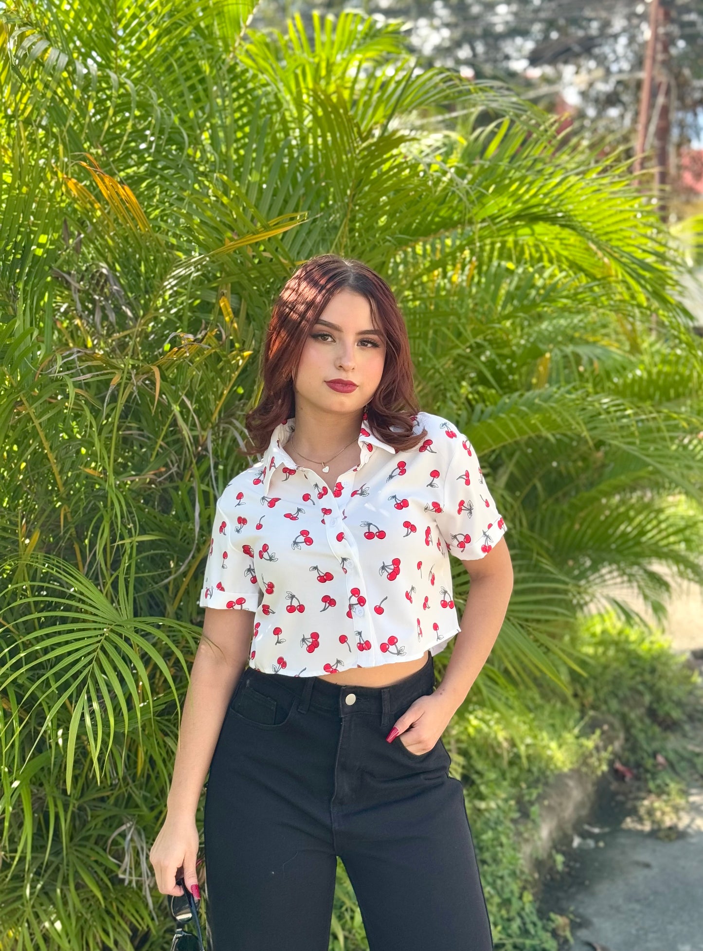 TOP CEREZA BOTÓN