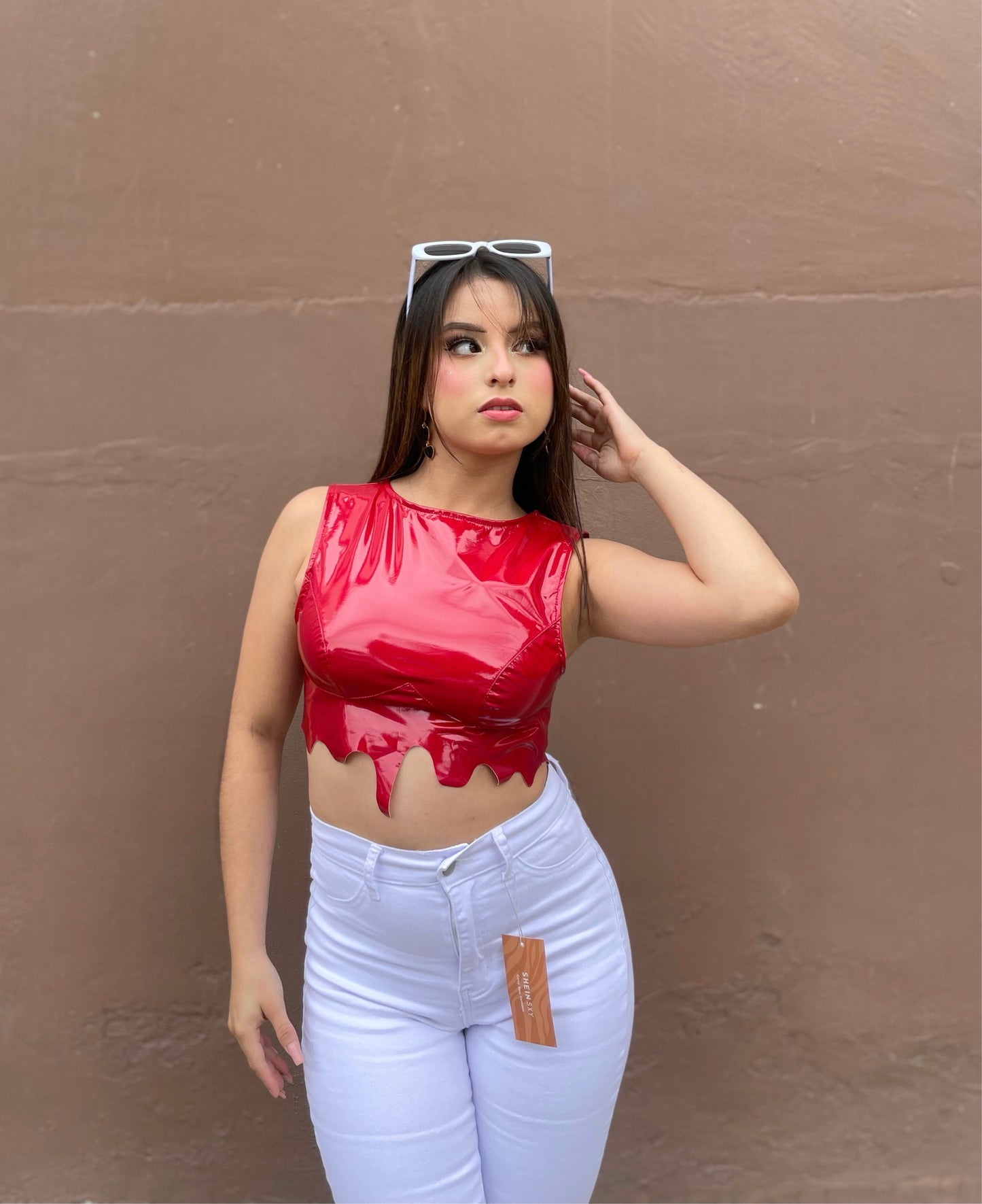 TOP ESTILO CUERO GOTA