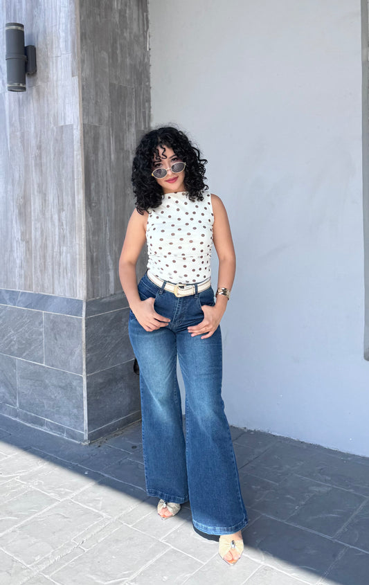 POLKA DOTS TOP SM