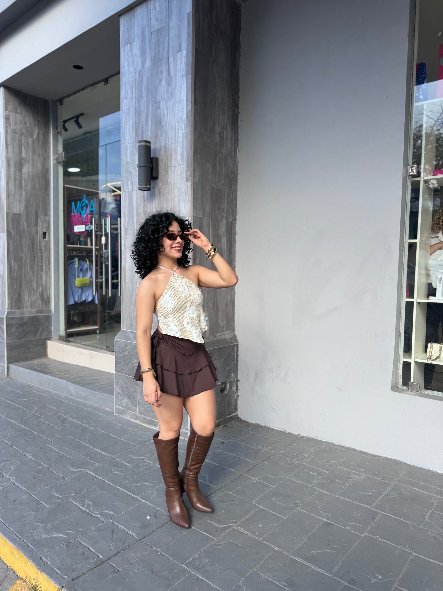 FALDA REVUELO FRUNCIDA (trae short)