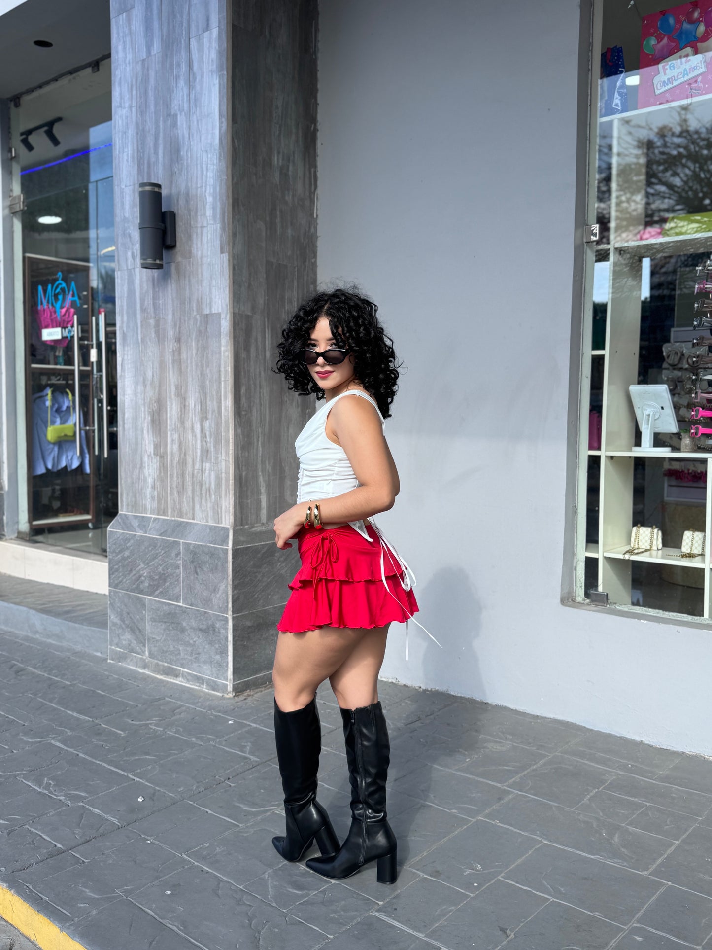 FALDA REVUELO FRUNCIDA (trae short)