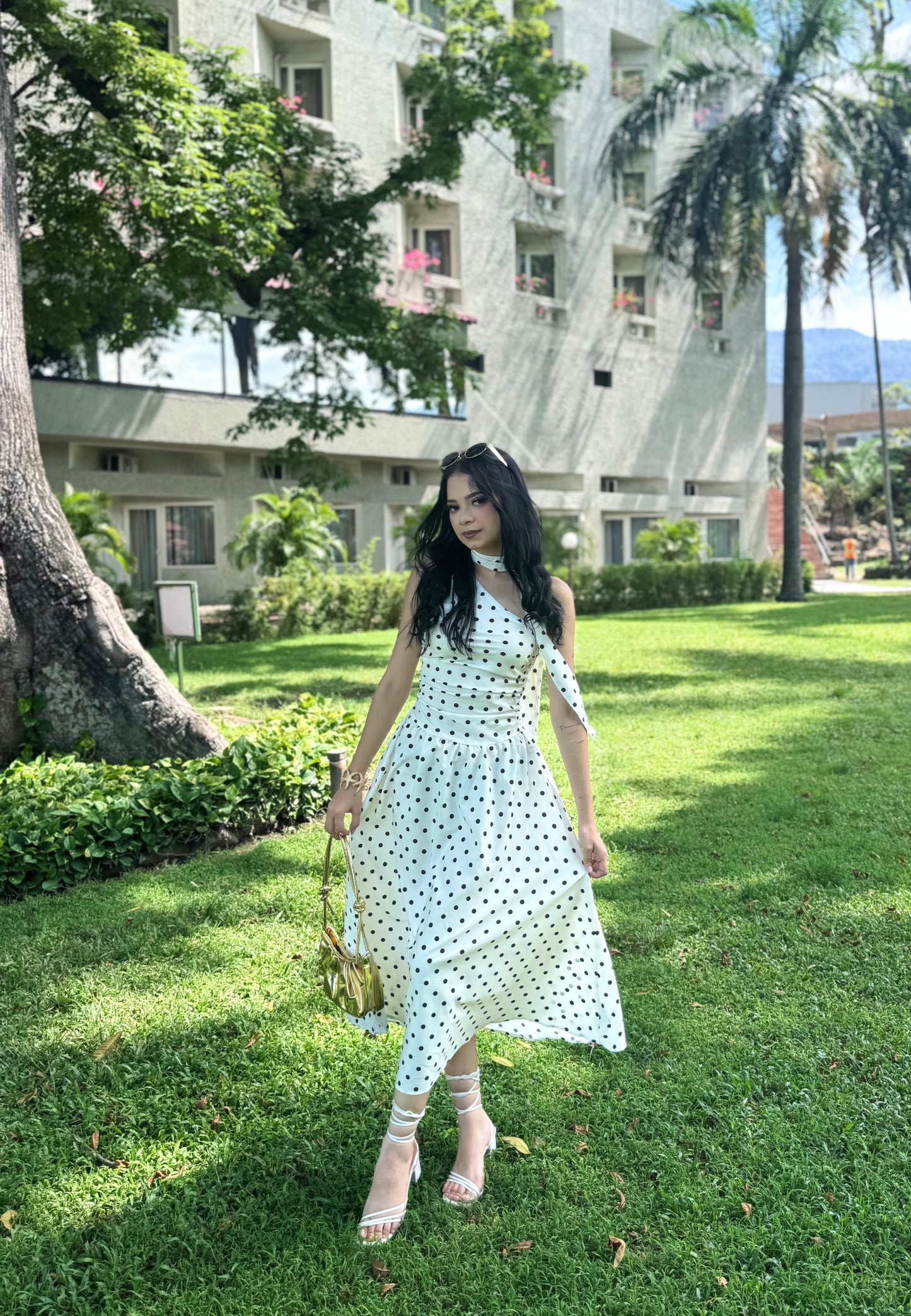 POLKA MAXI DRESS CINTA