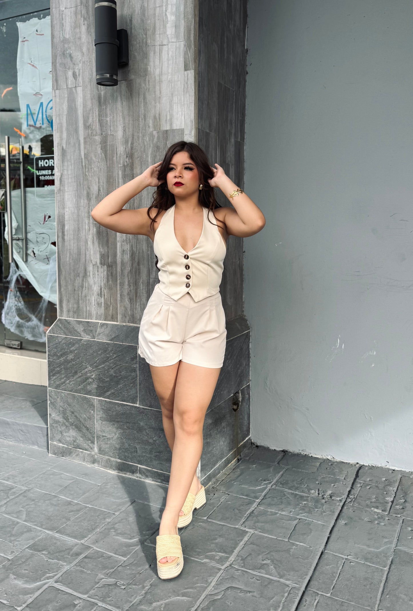 SHORT CAQUI CASUAL