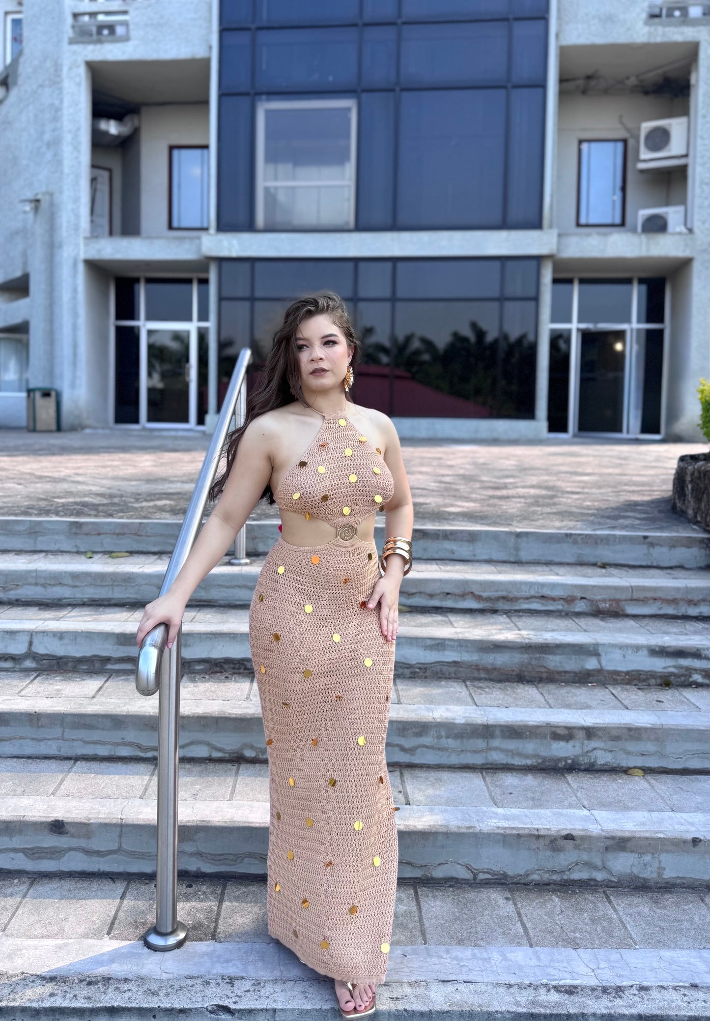 MAXI DRESS LANA LENTEJUELA