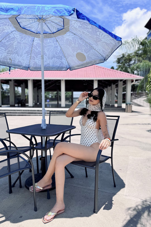 TRAJE DE BAÑO POLKA DOS PIEZAS