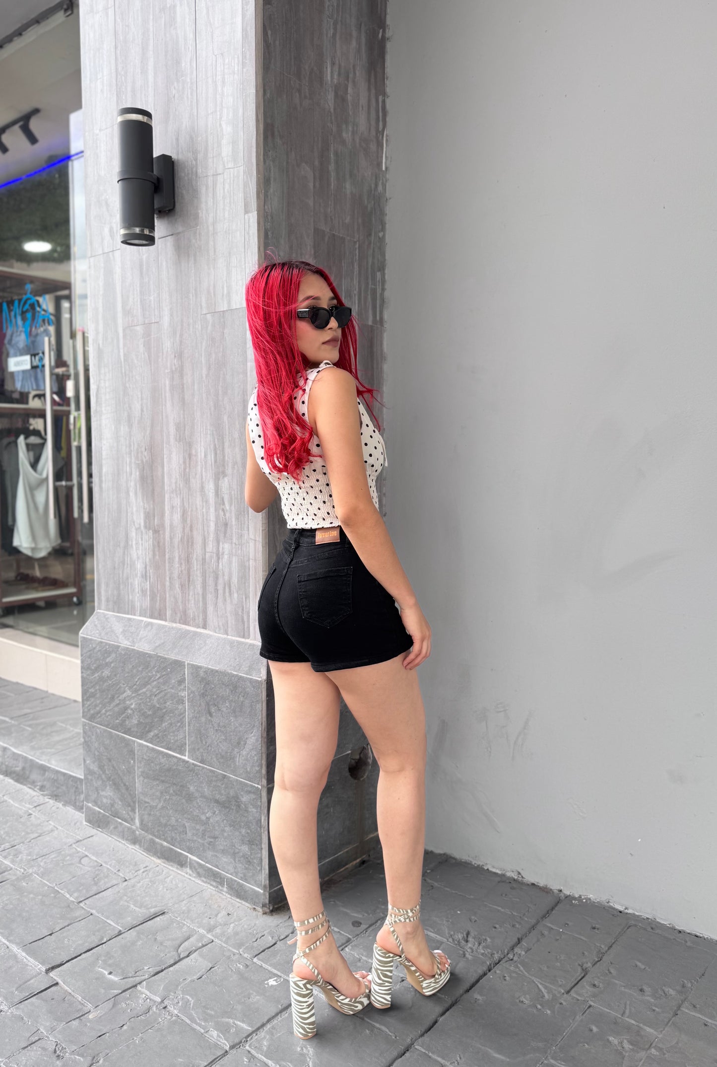 FALDA DENIM SHORT