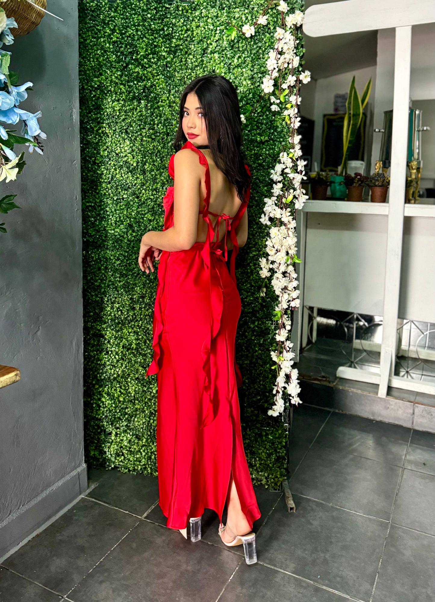 VESTIDO SEDA TIRAS