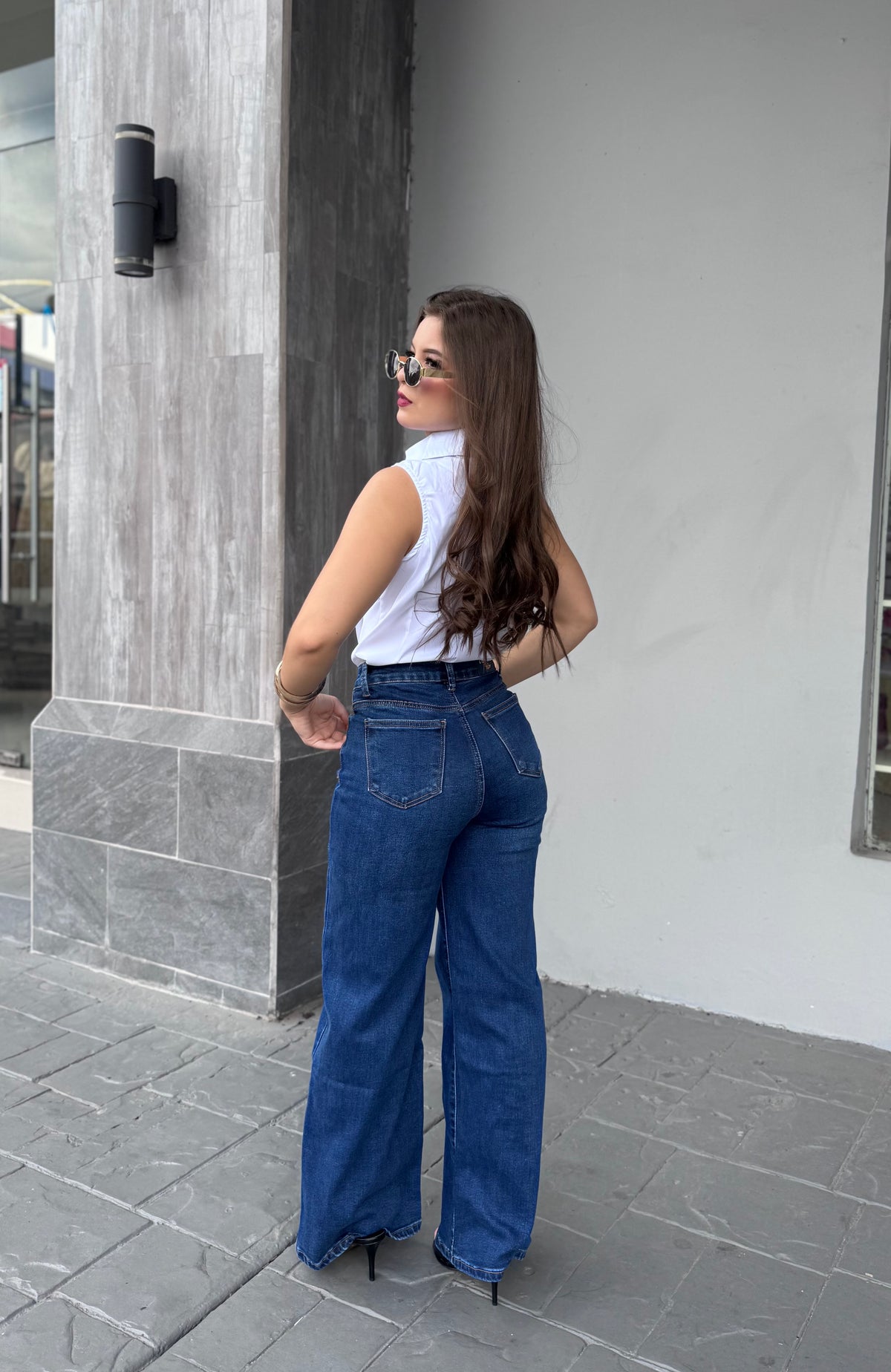 PALAZO DENIM RECTO 0975 B