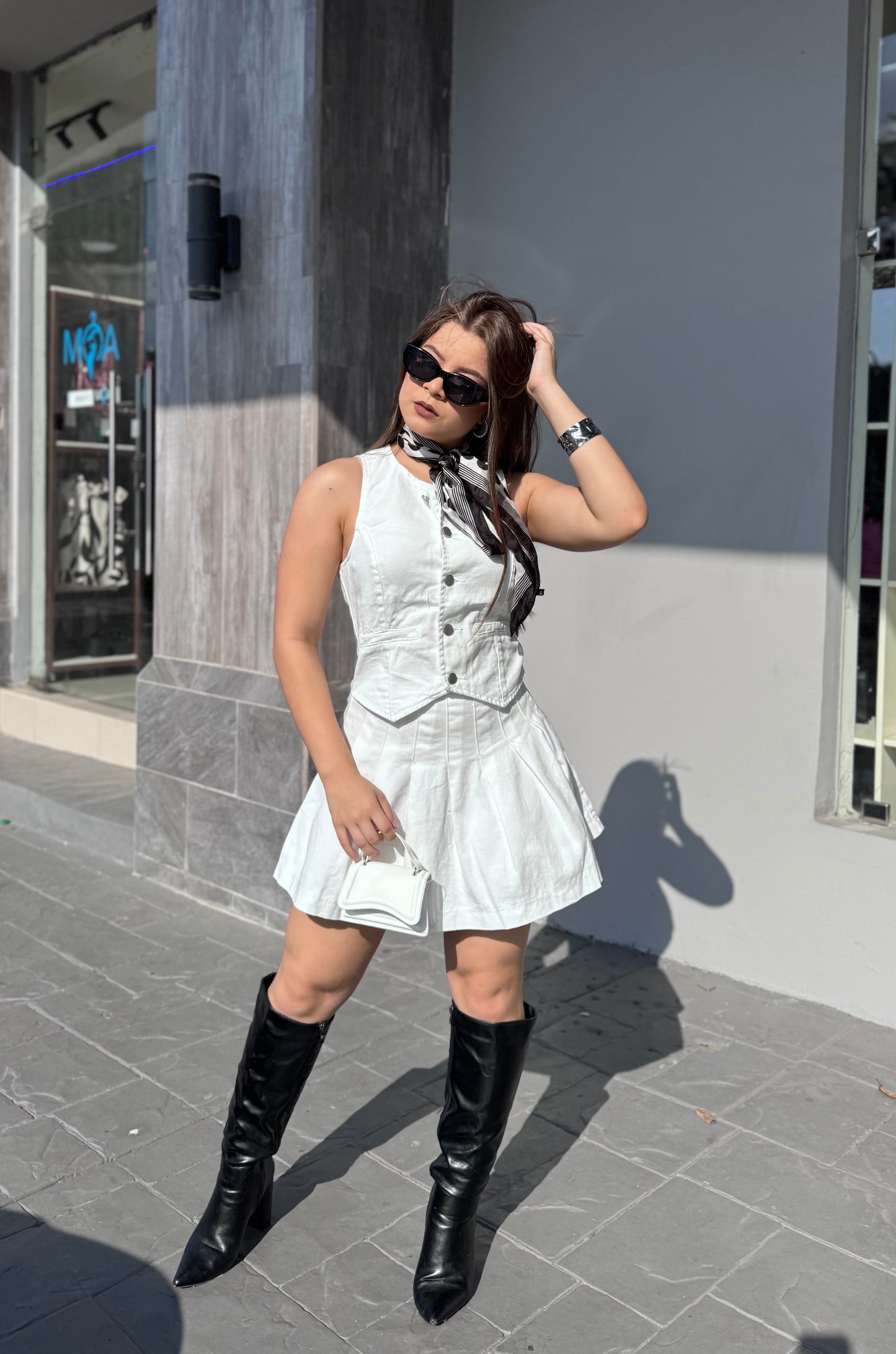 VESTIDO JEANS PLISADO