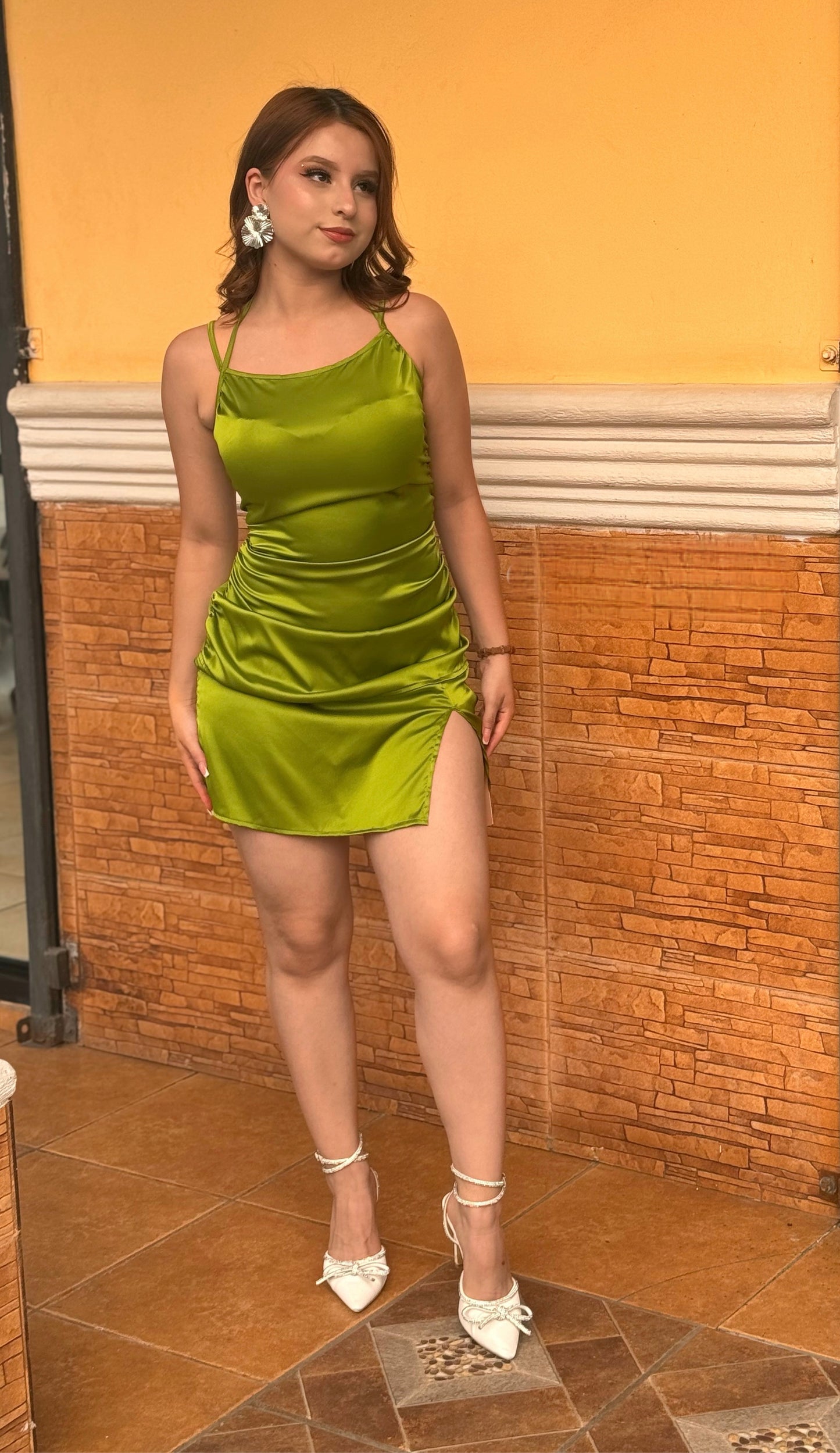 VESTIDO SEDA CORSÉ ATRÁS