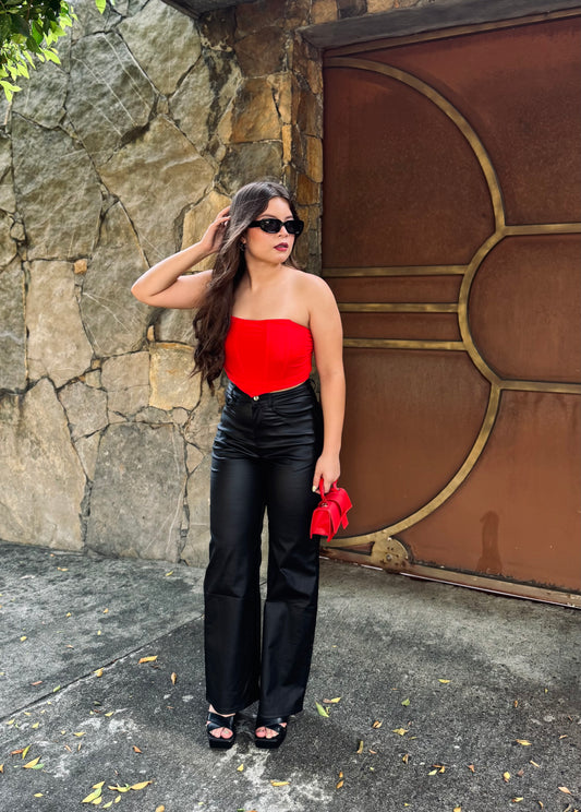 WIDE LEG CUERO