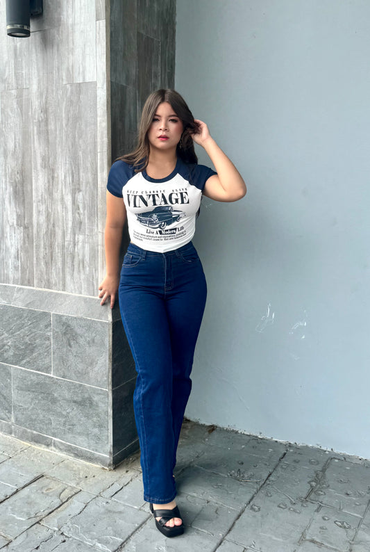 MOM JEANS PIERNA ANCHA