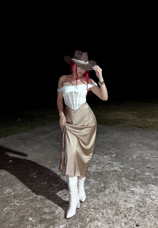 MAXI FALDA DE SEDA