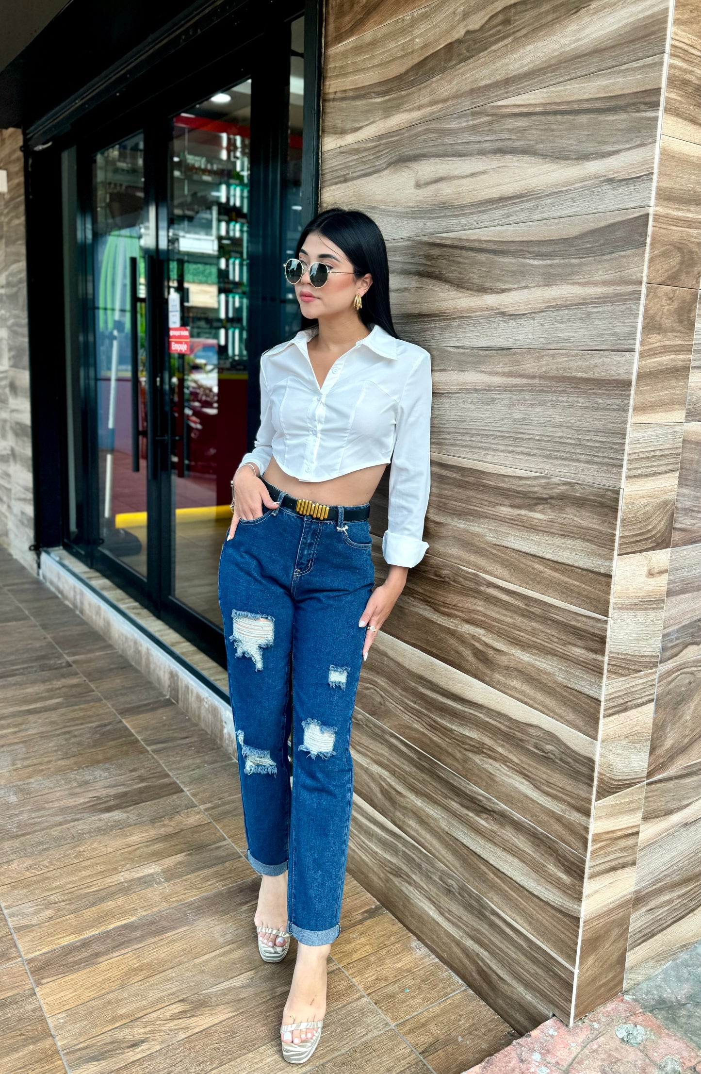 MOM JEANS ROTO