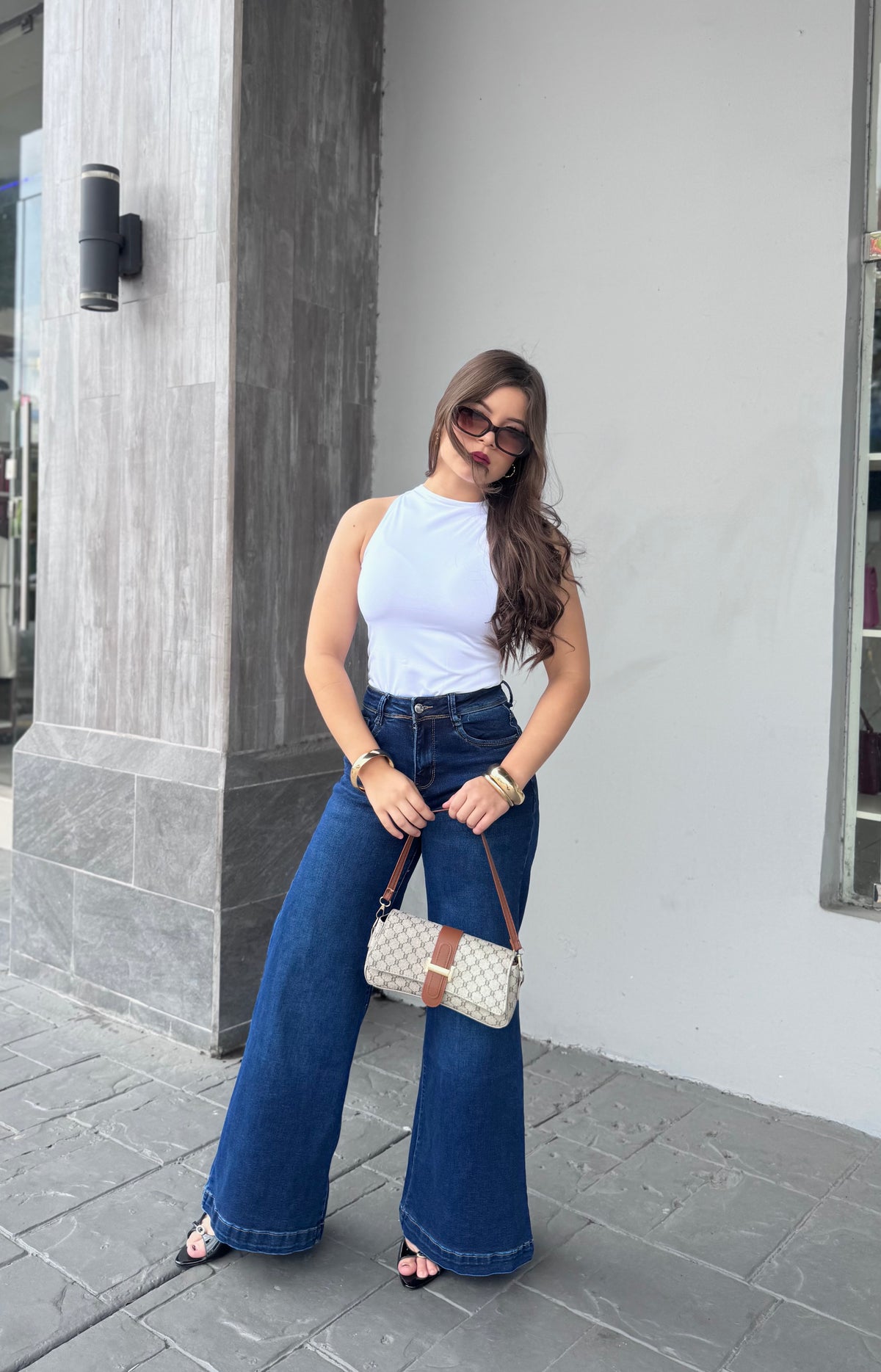 EXTRA PALAZO DENIM 1218A