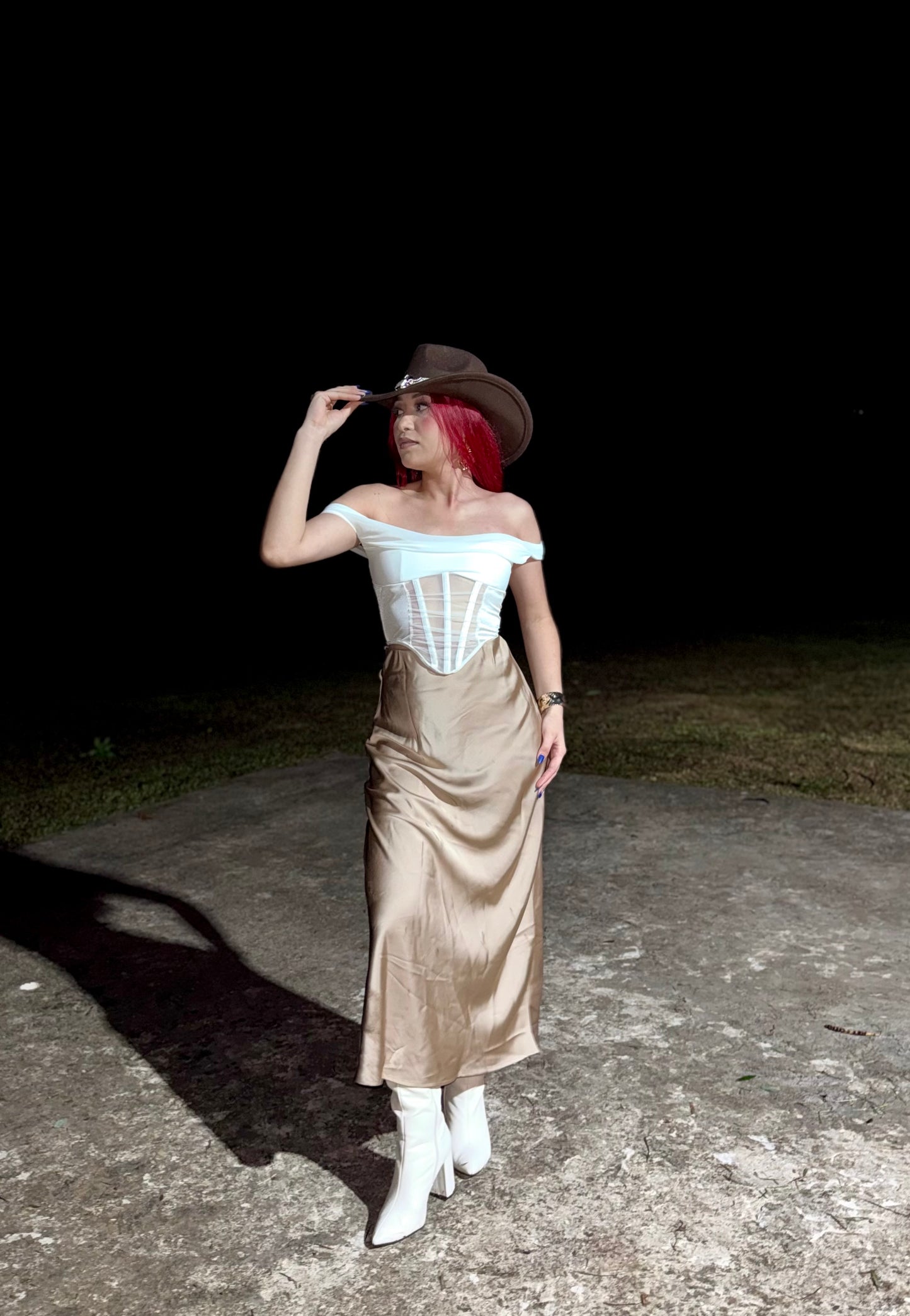 MAXI FALDA DE SEDA